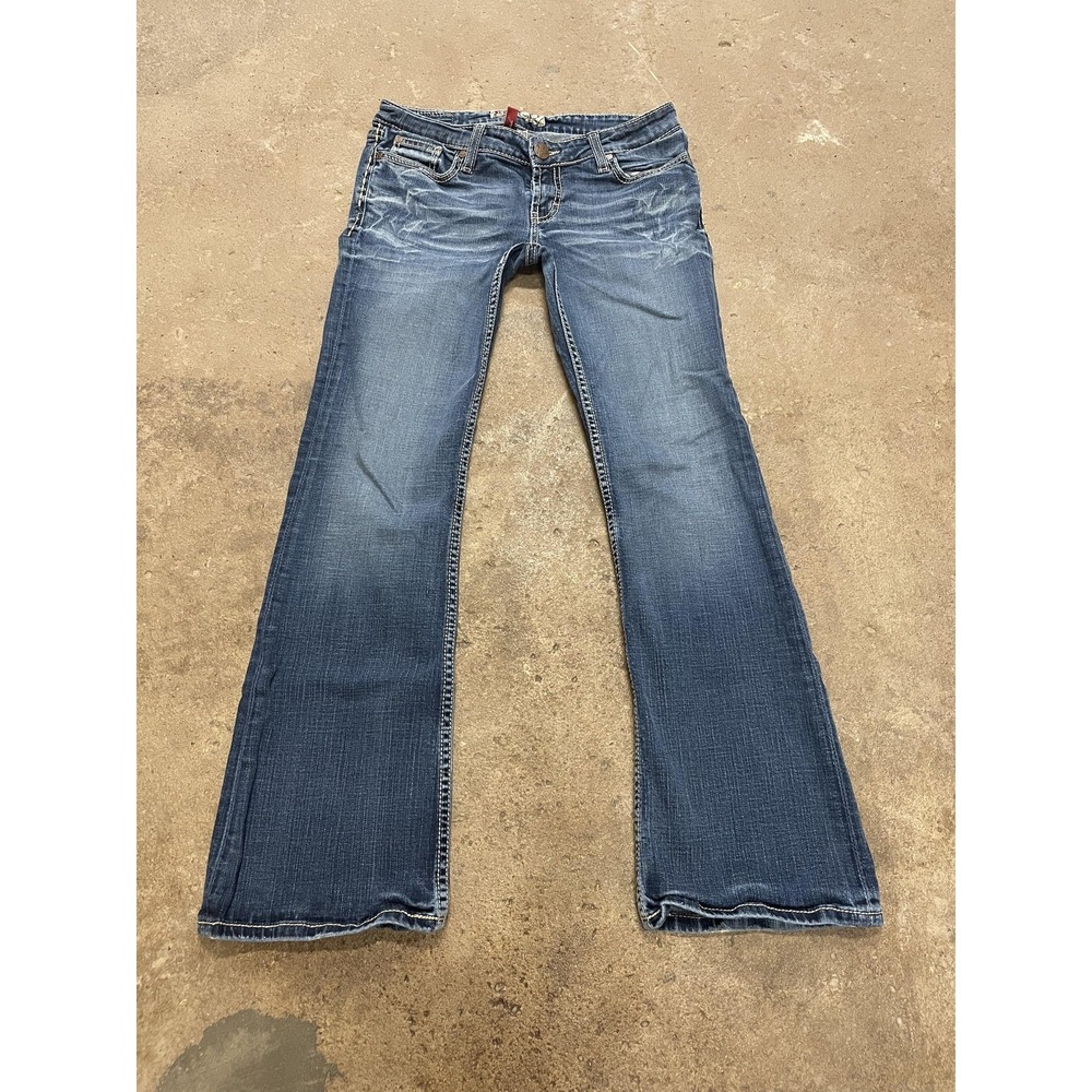 BKE Stella Jeans Womens 29x31.5‎ Medium Wash Blue Slim Bootcut Stretch Denim